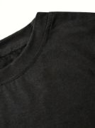 Fiyonk Baskılı Siyah Oversize Unisex T-shirt- Siyah resmi